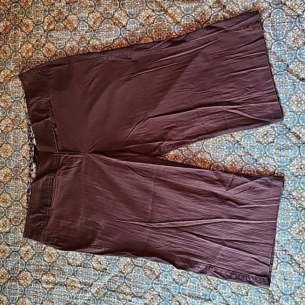 torrid Dark Brown Pleated Capris